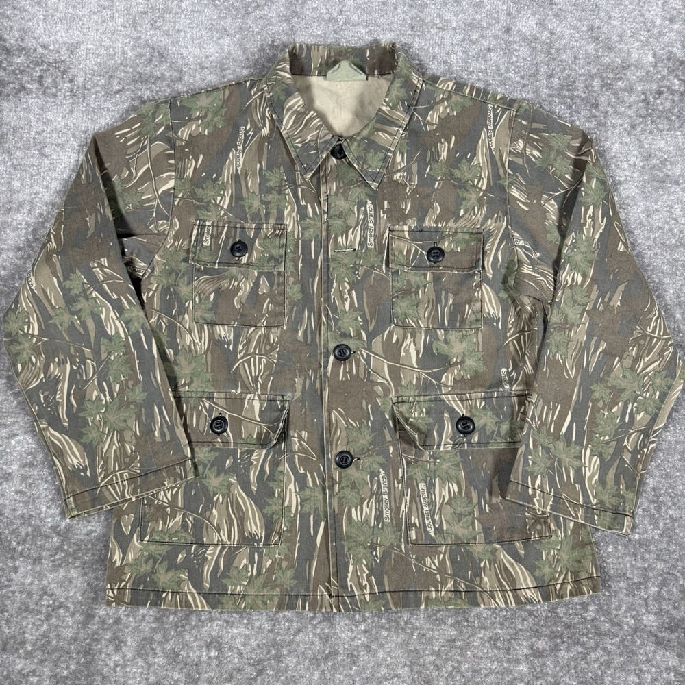 Vintage 90s Rothco‎ JR G.I. BDU Shirt Smokey Branch Camo Y2K Size 16 **Button